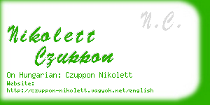 nikolett czuppon business card